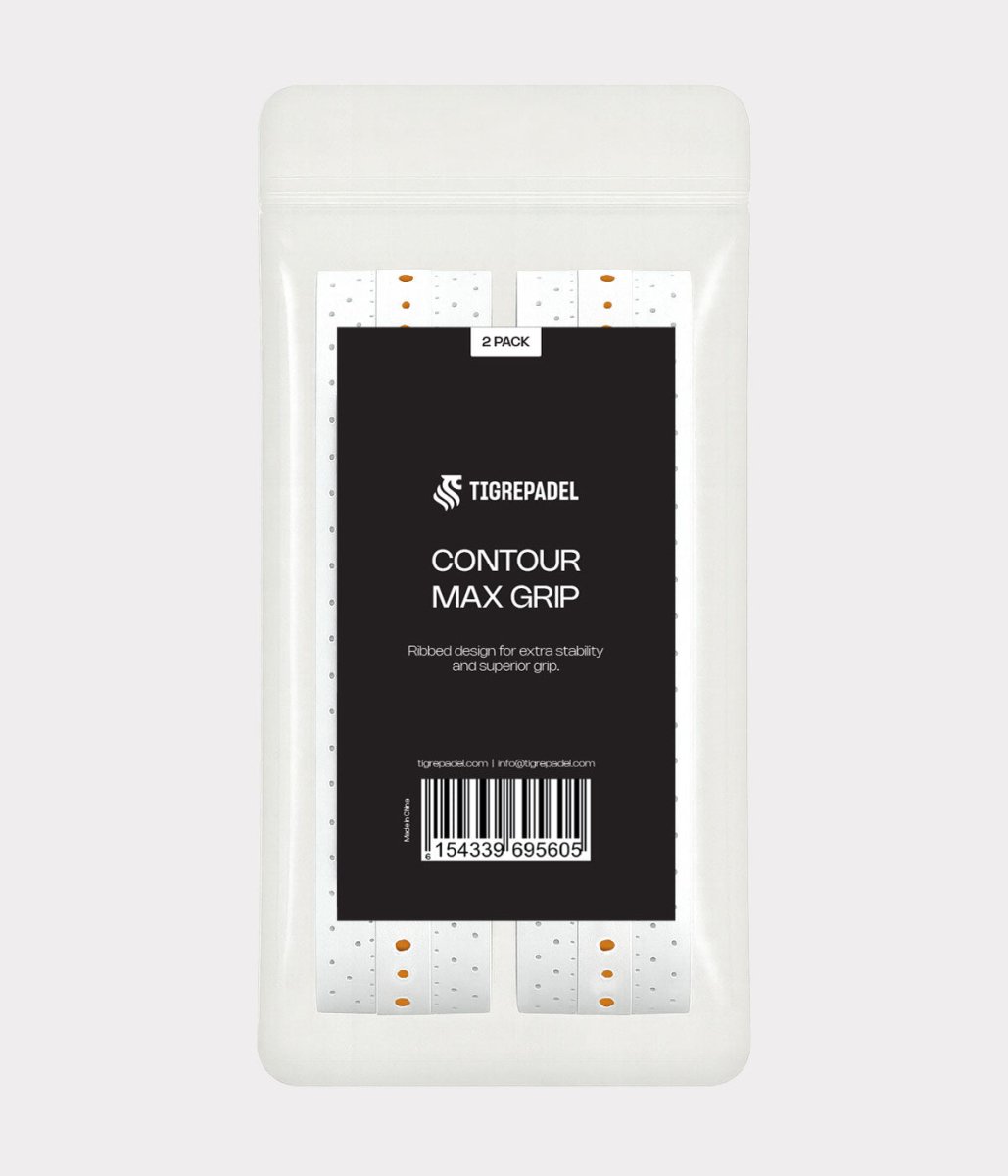 Contour max padel overgrip wit (2 pack) - TigrePadel