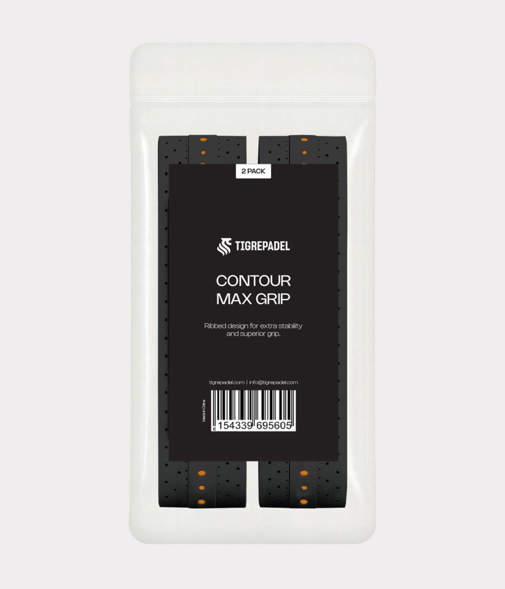 Contour max padel overgrip zwart (2 pack) - TigrePadel