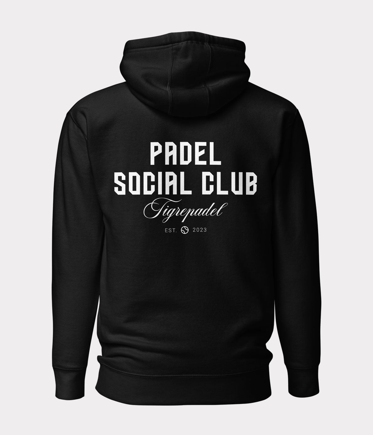 Social club hoodie zwart
