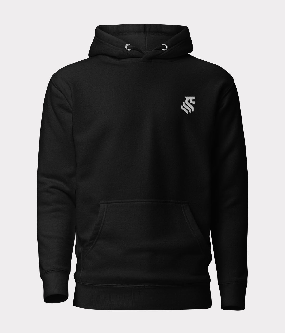 Social club hoodie zwart