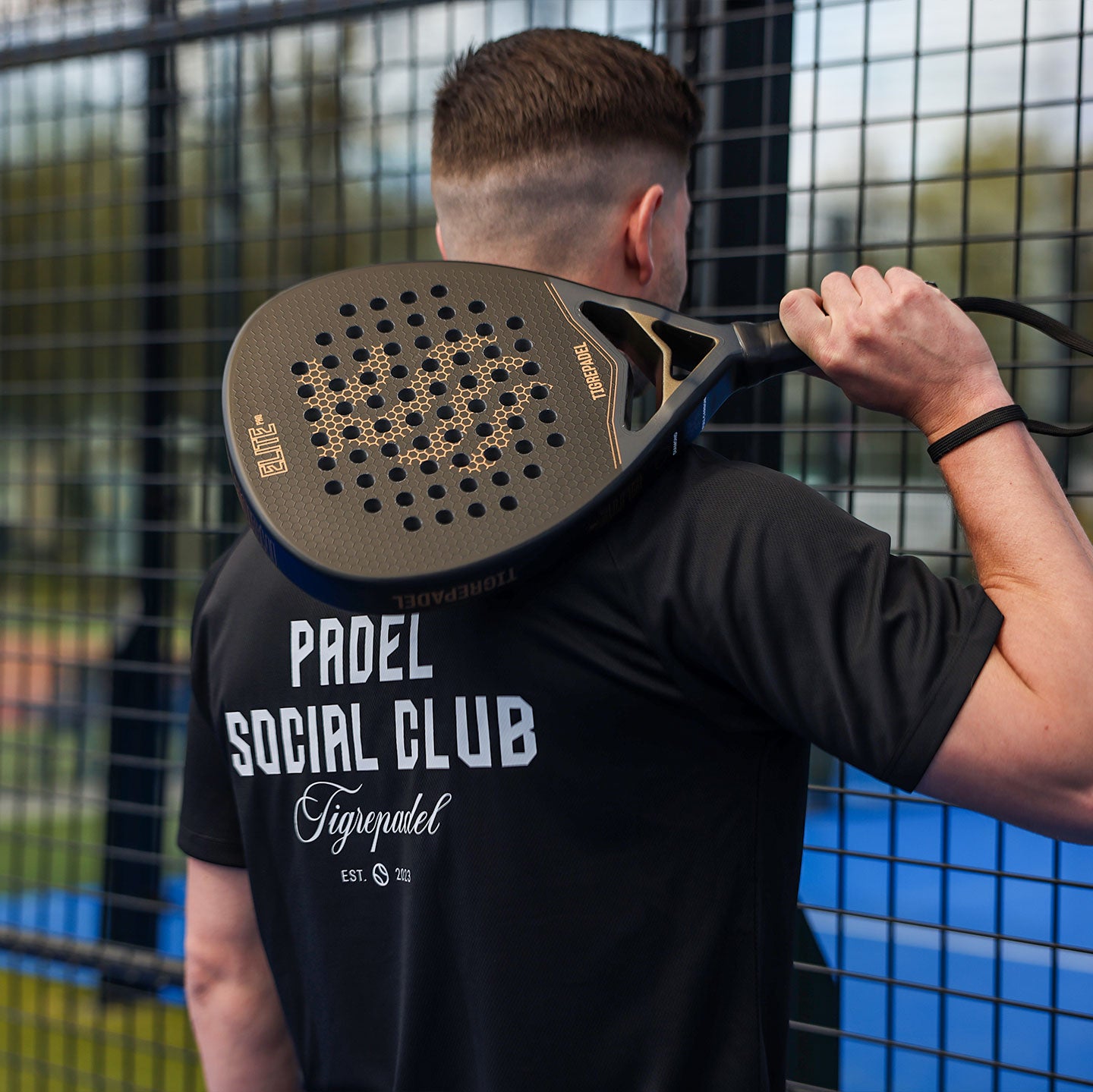 Social club t-shirt zwart