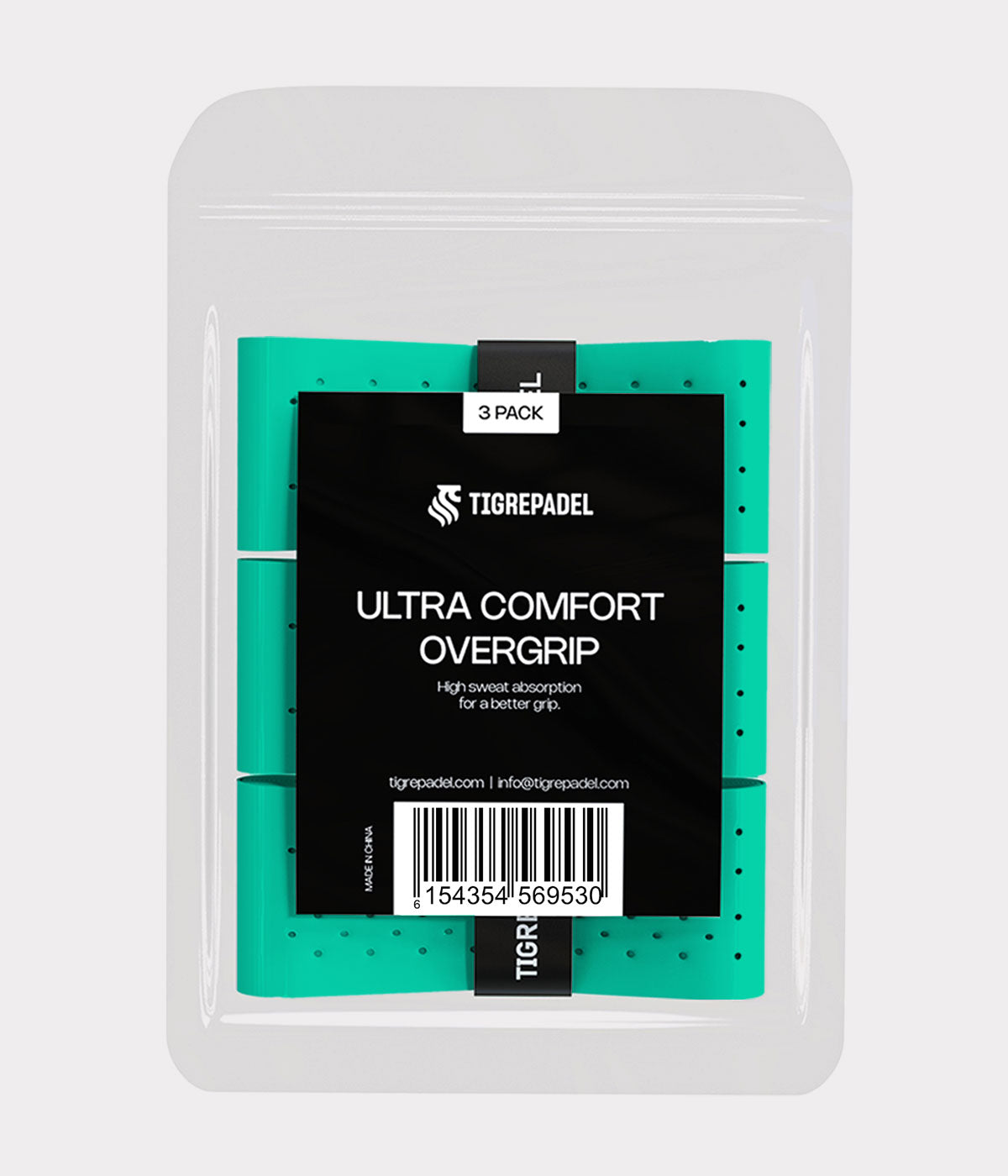 ULTRA COMFORT OVERGRIP TURQUOISE 3 PACK