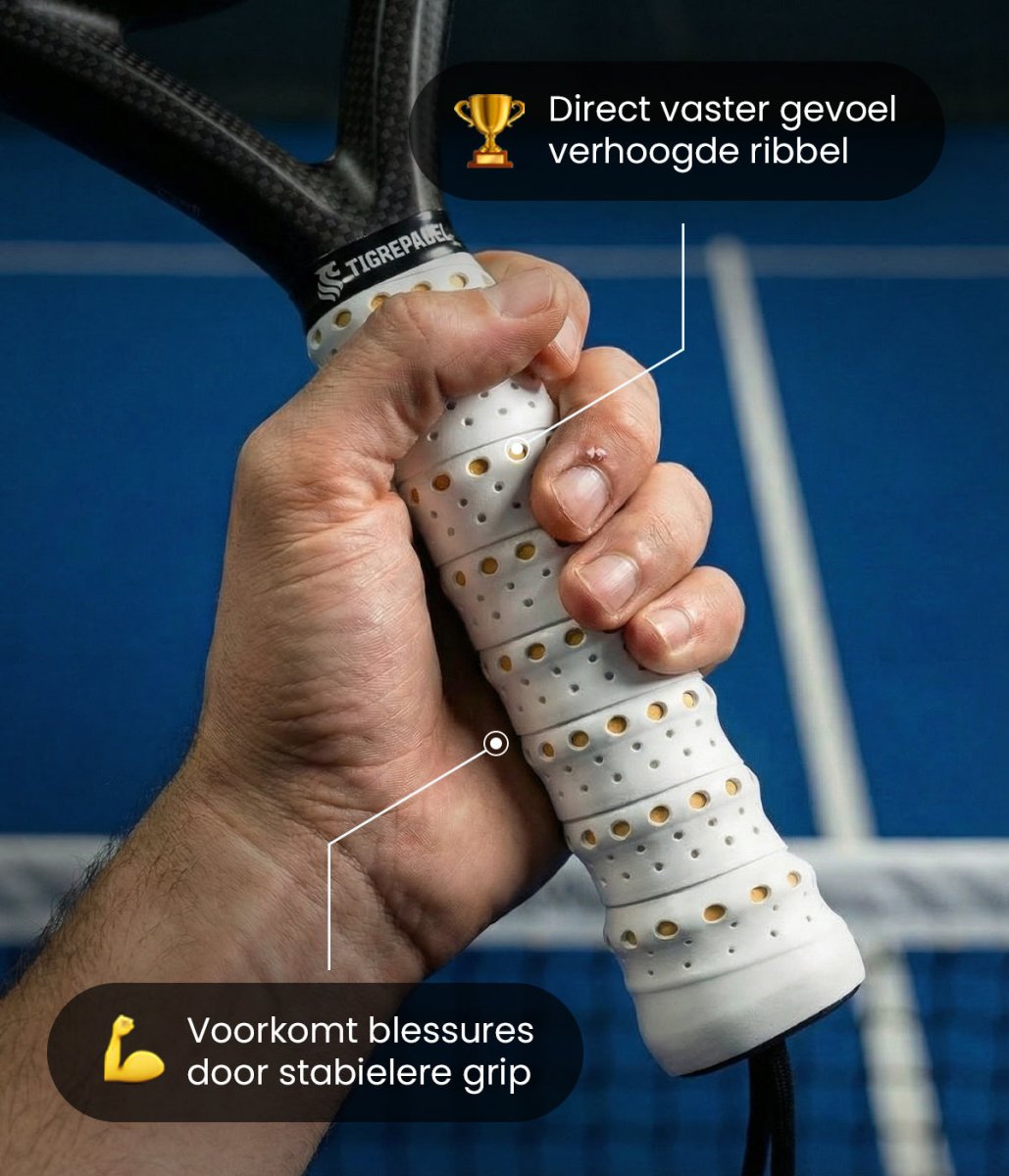 Contour max padel overgrip wit (2 pack) - TigrePadel