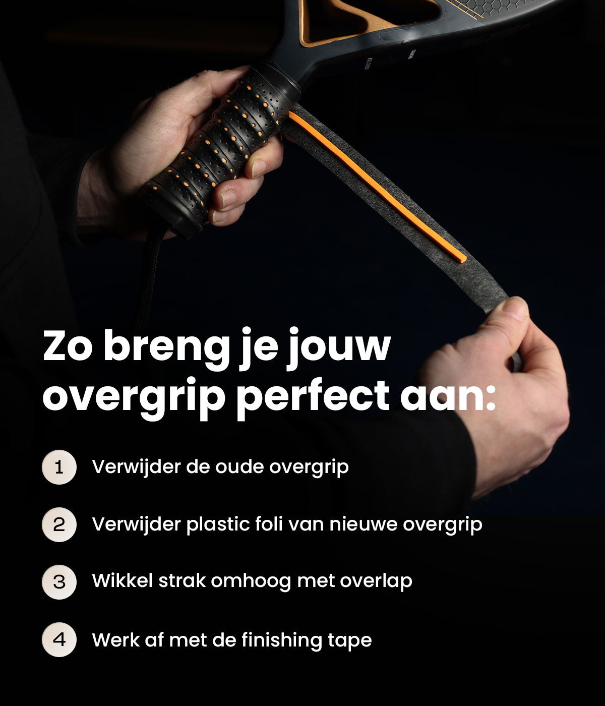 Contour max padel overgrip zwart (2 pack)