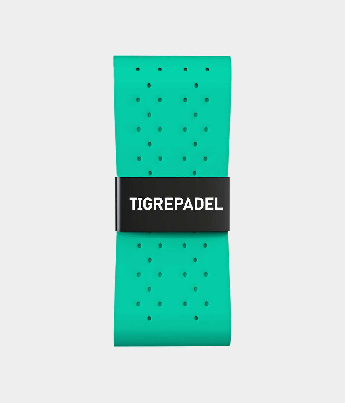 Blauwe padel overgrip van TigrePadel met geperforeerd design voor extra comfort en grip.