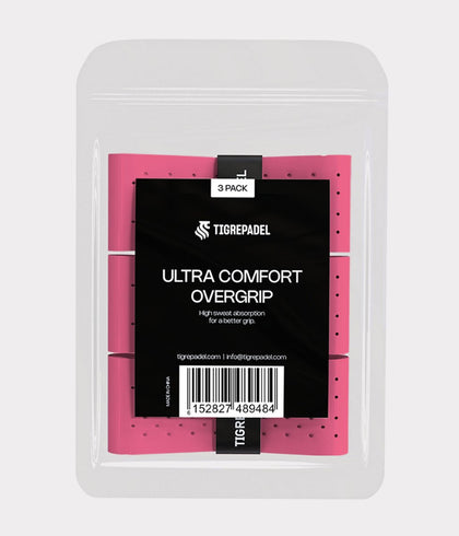 Ultra comfort padel overgrip roze (3 pack) - TigrePadel