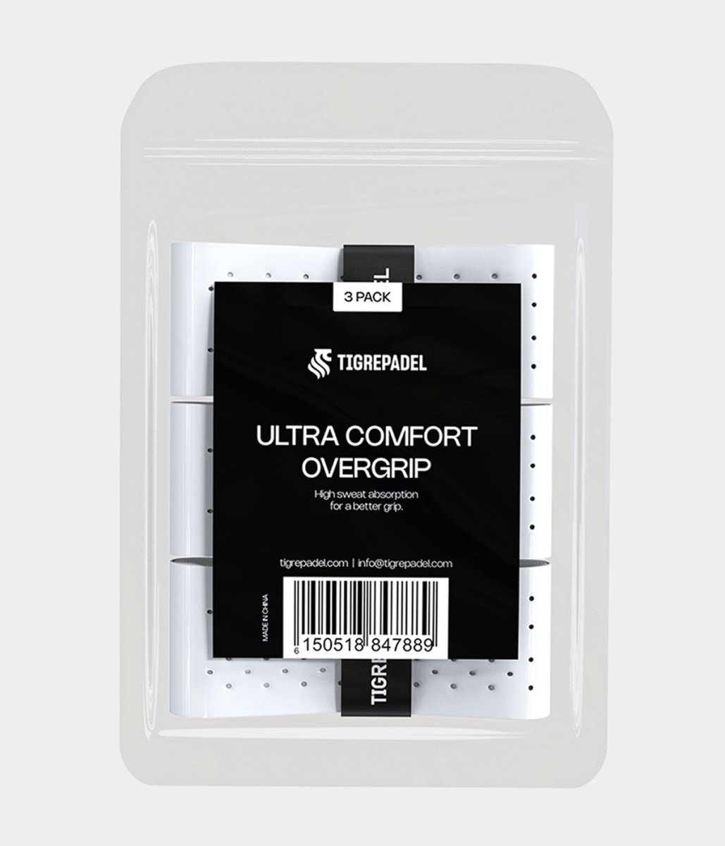 Ultra comfort padel overgrip wit (3 pack) - TigrePadel