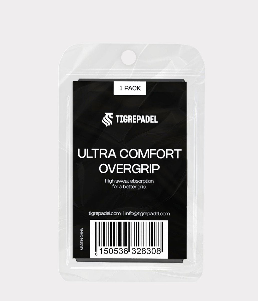 Ultra comfort padel overgrip zwart (1 pack) - TigrePadel